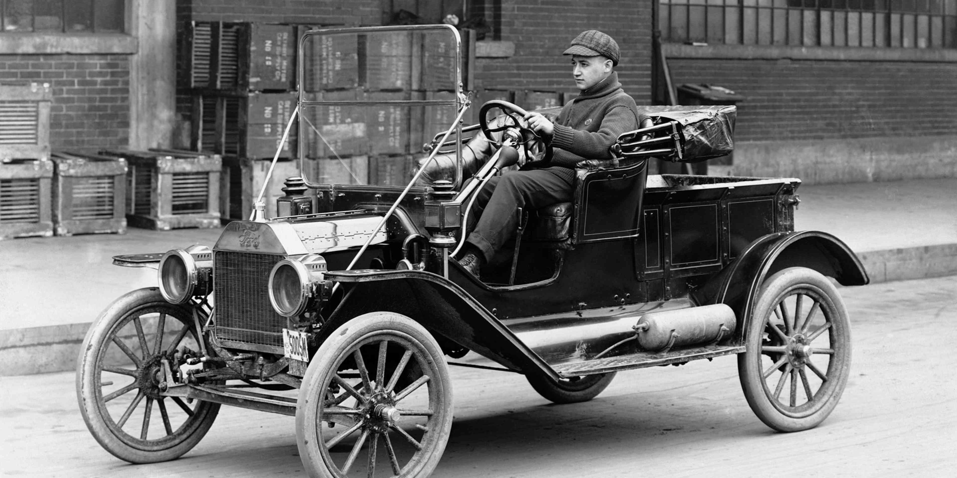A Ford Model T automobile