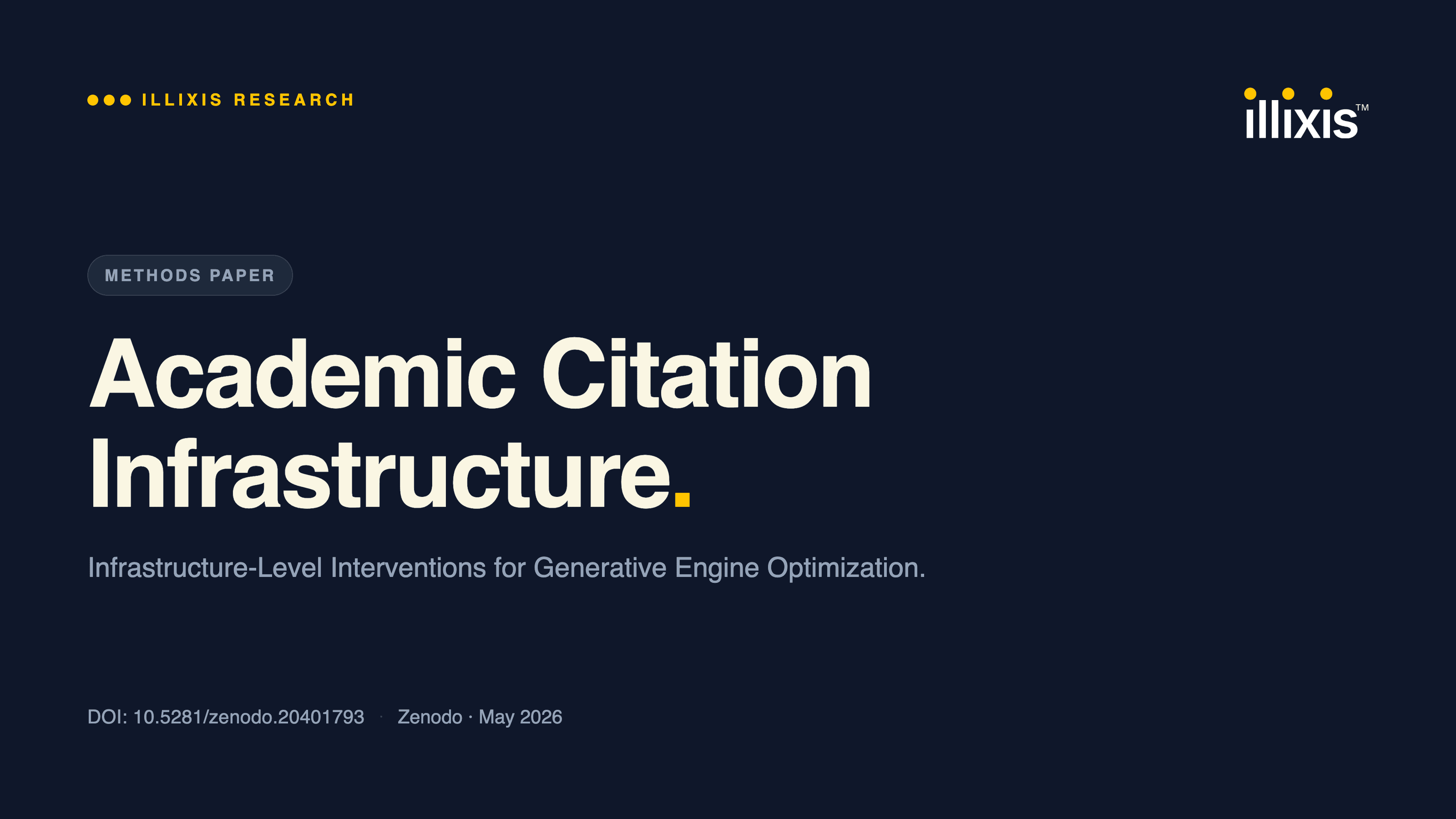 Academic Citation Infrastructure